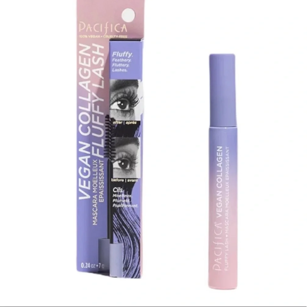Pacifica Vegan Collagen Fluffy Lash Mascara, Black,‎ Full Sized, New in Box